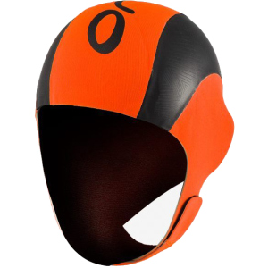 Неопренова шапочка Orca High Visibility Neoprene Swim Cap Orange/Black (LA424854) краща модель в Кривому Розі