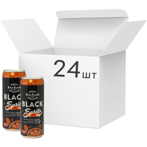 Упаковка слабоалкогольного напою Riga Black Balsam Spritz Cocktail 5% 0.33 л x 24 шт (4750021009853) ТОП в Кривому Розі