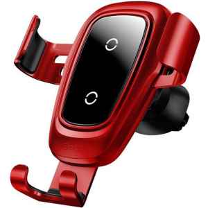 купить Автодержатель Baseus Metal Gravity Car Mount (Air Outlet Version) 1.7A QC3.0 Red (WXYL-B09)