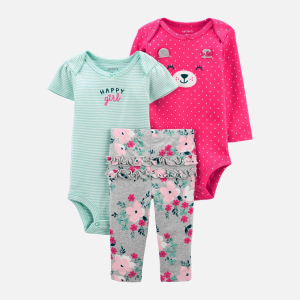 Комплект (боди 2 шт + леггинсы) Carters 1J996910 92 см 998 ASST Assorted-ST (194133787959) лучшая модель в Кривом Роге