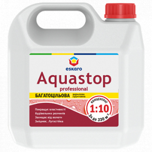 Ґрунтовка Eskaro Aquastop Professional 3 л краща модель в Кривому Розі