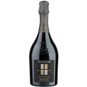 Вино ігристе Le Manzane Conegliano Valdobbiadene Prosecco Superiore Docg Brut біле, брют 0.75 л 11.5% (8033040890029) краща модель в Кривому Розі