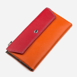 Гаманець ST Leather Accessories 18406 Червоний краща модель в Кривому Розі