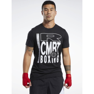 Футболка Reebok Combat Boxing Tee FJ5333 S Black (4062054547807) краща модель в Кривому Розі