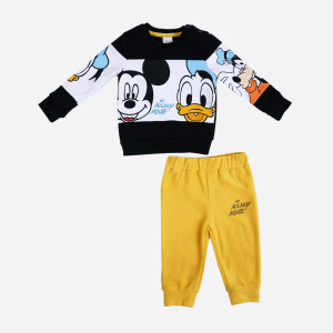 Спортивный костюм Disney Mickey Mouse MC18321 80-86 см Черно-желтый (8691109923905) лучшая модель в Кривом Роге