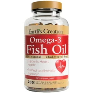 Жирні кислоти Earths Creation Omega 3-1000 мг (Cholesterol Free) 200 капсул (608786021525) ТОП в Кривому Розі