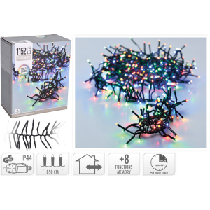 Гирлянда Christmas Decoration 1152 LED ламп разноцветная 11.4 м (AX9502440) в Кривом Роге