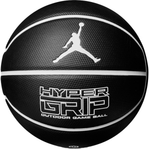 М'яч баскетбольний Nike Jordan Hyper Grip 4P Size 7 Black/White/White/White (J.000.1844.092.07) краща модель в Кривому Розі