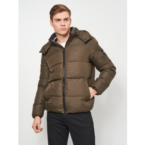 Пуховик Calvin Klein Jeans Essentials Non Down Jacket J30J319057-LBL L Black Olive (8719854518938) краща модель в Кривому Розі