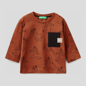 купить Футболка с длинными рукавами United Colors of Benetton 3VACC15G1.P-72H 82 см (8033379398791)