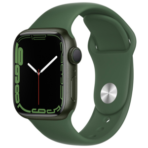 Смарт-годинник Apple Watch Series 7 GPS 41mm Green Aluminium Case with Green Sport Band (MKN03UL/A) краща модель в Кривому Розі