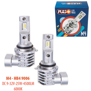 Автолампы Pulso M4-HB4 9006/LED-chips CREE/9-32v/2x25w/4500Lm/6000K (M4-HB4 9006) лучшая модель в Кривом Роге