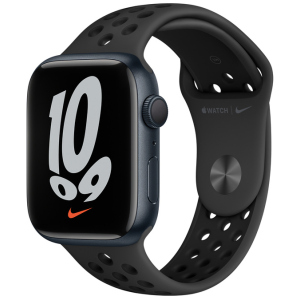 Смарт-годинник Apple Watch Series 7 Nike GPS 45mm Мідний світлий Case with Anthracite/Black Nike Sport Band (MKNC3UL/A) в Кривому Розі