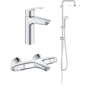 Набір змішувачів GROHE Eurosmart New UA34102TS0 (23324003+34155003+27389002) в Кривому Розі