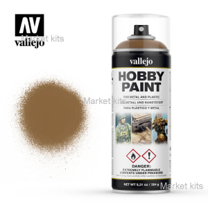 Фарба-спрей основа (leather brown), 400 мл Vallejo (VLJ28014)