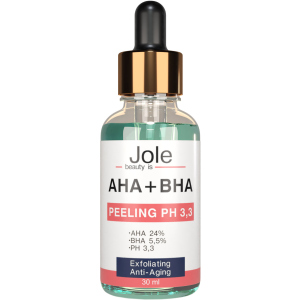 Пілінг для обличчя Jole Peeling Complex із комплексом кислот AHA+BHA pH 3.0 30 мл (4820243881053) надійний