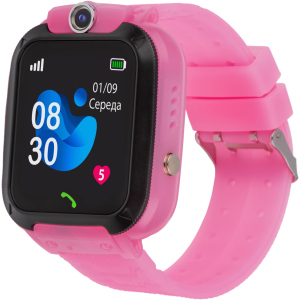 Детские смарт-часы AmiGo GO007 FLEXI GPS Pink (871498) лучшая модель в Кривом Роге