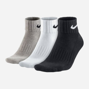 Носки 3 пары Nike U Nk V Cush Ankle-3P Value SX4926-901 38-40 р Белые/Черные/Серые (887232701130)