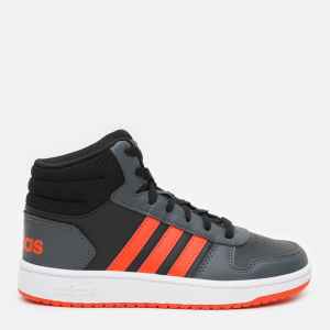 Кеды детские Adidas Hoops Mid 2.0 K GZ7768 35 Cblack/Solred/Gresix (4064049104453) лучшая модель в Кривом Роге