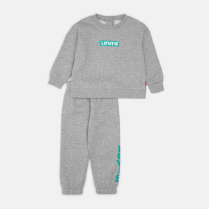 Спортивний костюм дитячий Levi's Lvb Knit Crew Jogger Set 6ED649-C87 98 см Сірий (3665115442137) ТОП в Кривому Розі