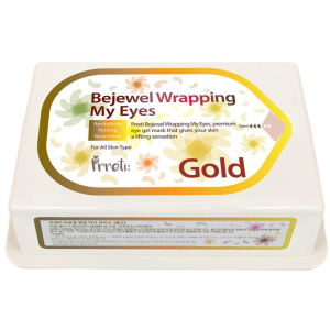 Гидрогелевые патчи для глаз Prreti Bejewel Wrapping My Eyes Gold с золотом 60 шт (8809541194450) ТОП в Кривом Роге