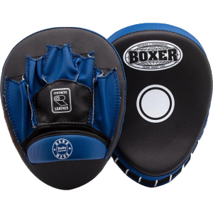 Лапы боксерские гнутые Boxer Черно-синие (2011-01B) лучшая модель в Кривом Роге