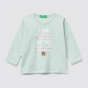 Футболка с длинными рукавами United Colors of Benetton 3ATNC14TM.P-37R 90 см (8033379762073) лучшая модель в Кривом Роге