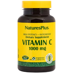 Вітамін C, Vitamin C, 1000 мг, Nature's Plus, 90 вегетаріанських капсул (097467023123) ТОП в Кривому Розі