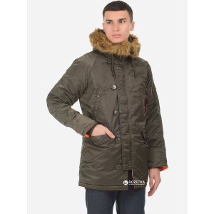 Парку Alpha Industries Slim Fit N-3B Parka S Replica Grey/Orange ТОП в Кривому Розі