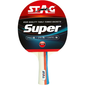 Ракетка для настольного тенниса Stag Racket Super (330) рейтинг