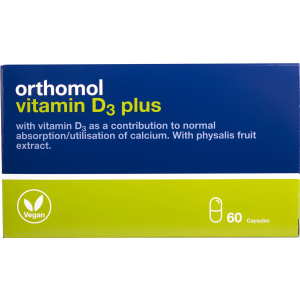 Вітаміни та мінерали Orthomol Vitamin D3 Plus для кісткового скелета та структури кісток (4260022694601) ТОП в Кривому Розі