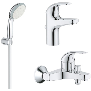 Набір змішувачів GROHE Start Curve 126746 (23805000+23768000+26198000) краща модель в Кривому Розі