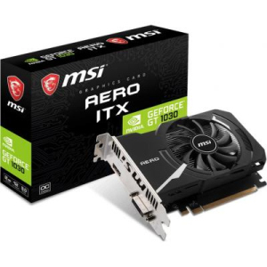 Відеокарта MSI GeForce GT1030 2048MB AERO ITX OC (GT 1030 AERO ITX 2GD4 OC). 53761 в Кривому Розі