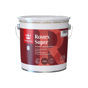 Грунт швидкосохнучий TIKKURILA ROSTEX SUPER для металу та оцинкування червоно-коричневий 3л в Кривому Розі