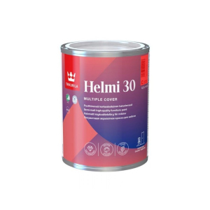 хорошая модель Эмаль акриловая TIKKURILA HELMI 30 для мебели и радиаторов база С 0,9л