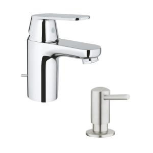 купить Набор Grohe смеситель для раковины Eurosmart Cosmopolitan 32825000 + дозатор для моющего средства Contemporary 40536DC0