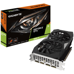 Відеокарта Gigabyte GeForce GTX 1660 Ti OC 6G (GV-N166TOC-6GD) краща модель в Кривому Розі