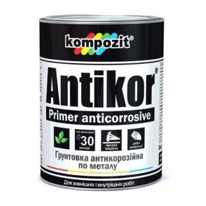 Ґрунтовка для металу Червоно-коричнева Kompozit ANTIKOR 3,5 кг - для антикорозійного захисту ТОП в Кривому Розі