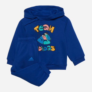 хорошая модель Спортивный костюм детский Adidas I Over Jog Fl HF1973 98 см Royblu/Blurus (4065423035189)