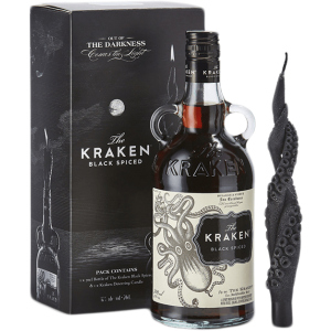 Ромовой напиток Kraken Black Spiced 0.7 л 40% + свеча (3784728478323) лучшая модель в Кривом Роге