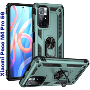 Панель BeCover Military для Poco M4 Pro 5G Dark Green лучшая модель в Кривом Роге