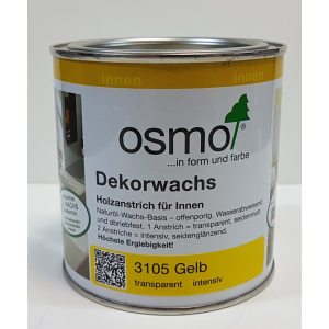 Цветное масло OSMO DEKORWACHS Intensive töne 3105 – желтое (~RAL 1021) 0.125 л.