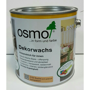 Цветное масло OSMO DEKORWACHS Transparente töne 3102 – (бук дымчатый) 0.75 л. рейтинг