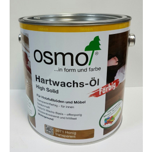 Масло с твердым воском цветное прозрачное OSMO HARTWACHS-ÖL Farbig 3071 - (мед) 0.75 л. лучшая модель в Кривом Роге