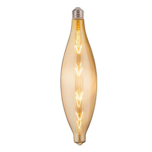 Лампа винтажная светодиодная филаментная (ретро) Horoz Electric Filament led ELLIPTIC-XL 8W E27 2200К Янтар ТОП в Кривом Роге