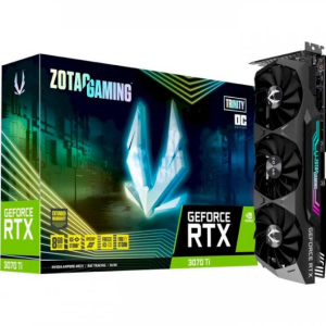 Відеокарта ZOTAC GeForce RTX 3070 Ti 8GB GDDR6X Trinity OC GAMING ( ZT-A30710J-10P) ТОП в Кривом Роге