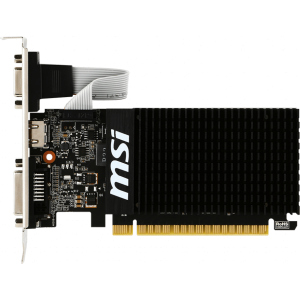 Видеокарта MSI PCI-Ex GeForce GT 710 1024 MB DDR3 (64bit) (954/1600) (DVI, HDMI, VGA) (GT 710 1GD3H LP) лучшая модель в Кривом Роге