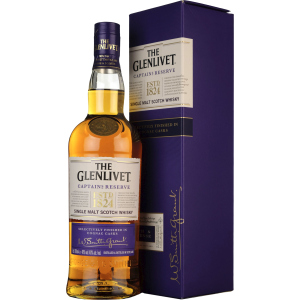 Виски Glenlivet Captains Reserve 0.7 л 40% в подарочной деревянной упаковке (5000299621158)