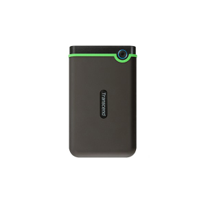 Зовнішній жорсткий диск HDD 2.5 USB 3.1 2Tb Transcend StoreJet 25M3 Iron Slim Black/Green (TS2TSJ25M3S