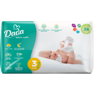 Підгузки для дітей Dada Extra Soft 3 4-9 кг 54 шт (4823071646443_4820174980832) ТОП в Кривому Розі